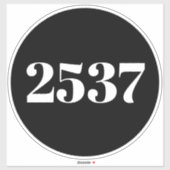 Sticker Recyclage personnalisé des ordures peut numéro de  (Feuille)