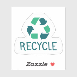 Sticker Recycler l'étiquette de forme personnalisée