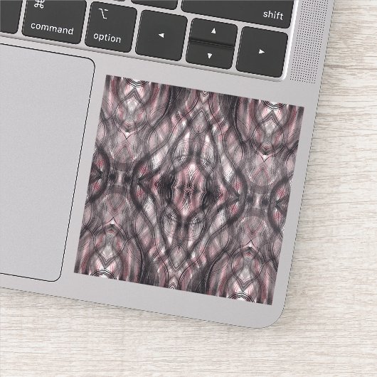 Sticker Red Abstract Dark Crimson Watercolor Art (Détail)