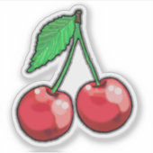 Sticker Red Cherries Fun (Devant)