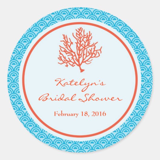 Sticker Red Coral Favor (Devant)