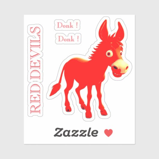 STICKER RED DEVILS (Feuille)
