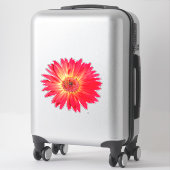 Sticker Red Gerbera Daisy (Sur valise)