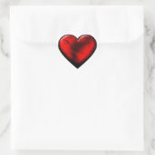 Sticker Red Goth Heart (Sac)