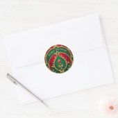 Sticker Red Green Gold Christmas (Enveloppe)