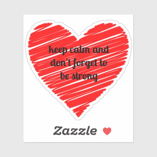 Sticker Red Happy heart romance graphic (Feuille)