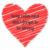 Sticker Red Happy heart romance graphic (Devant)