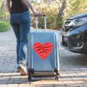 Sticker Red Happy heart romance graphic (Valise Insitu)