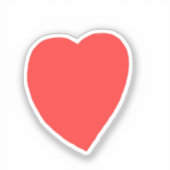 Sticker Red Heart (Recto)