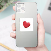 Sticker Red Heart Mariage d'amour tendance (Téléphone)