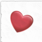 Sticker Red Heart Mariage d'amour tendance (Recto)