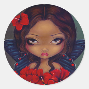 Sticker "Red Hibiscus Fairy"