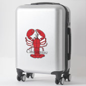 Sticker Red Maine Lobsters Thunder_Cove (Sur valise)