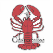 Sticker Red Maine Lobsters Thunder_Cove (Devant)