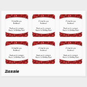 Sticker Red Paisley Favker Cowboy Étiquette occide (Feuille)