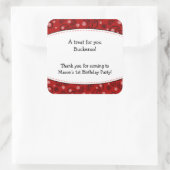 Sticker Red Paisley Favker Cowboy Étiquette occide (Sac)