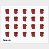 Sticker Red Rose personnalisable (Feuille)