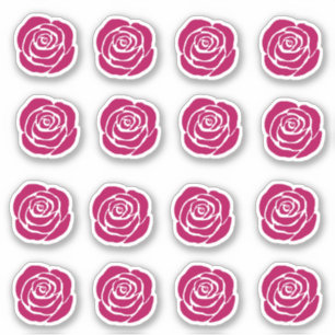 Sticker Red Roses 16