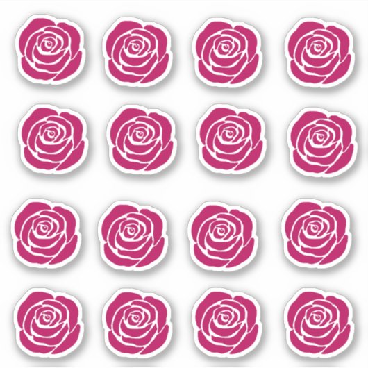 Sticker Red Roses 16 (Devant)