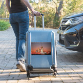 Sticker Red Sky for Space Shuttle Atlantis Launch (Valise Insitu)