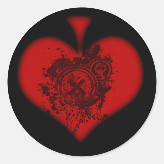 Sticker Red Spade (Devant)