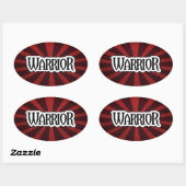 Sticker Red Starburst Warrior (Feuille)