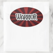 Sticker Red Starburst Warrior (Sac)