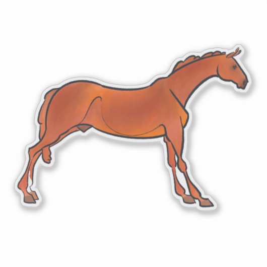 Sticker Red the Saddlebred (Devant)