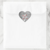 Sticker Red Valentine Hearts Tree (Sac)