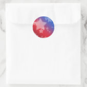 Sticker Red White and Blue Stars (Sac)