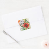 Sticker Red White Poppies - peinture (Enveloppe)