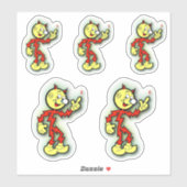 Sticker Reddy Kilowatt 5 vers le haut (Feuille)