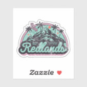 Sticker Redlands, Californie (Feuille)