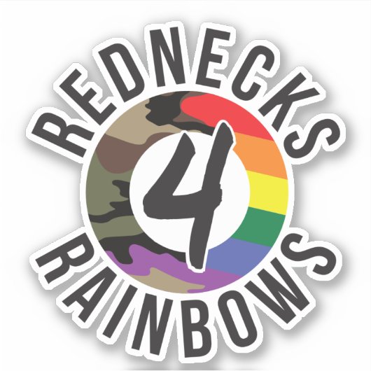 Sticker Rednecks pour Rainbows (Devant)