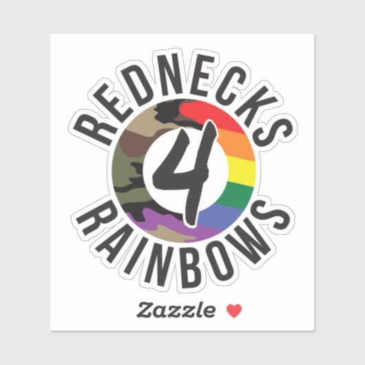 Sticker Rednecks pour Rainbows (Feuille)