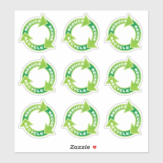 Sticker Réduire la réutilisation de l'ensemble d'indicateu (Feuille)