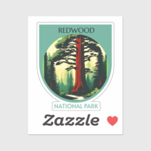 Sticker Redwood National Park Beauty en Californie