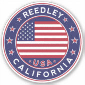 Sticker Reedley California, Reedley (Devant)