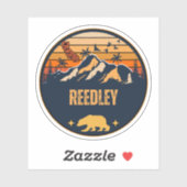 Sticker Reedley, Californie (Feuille)