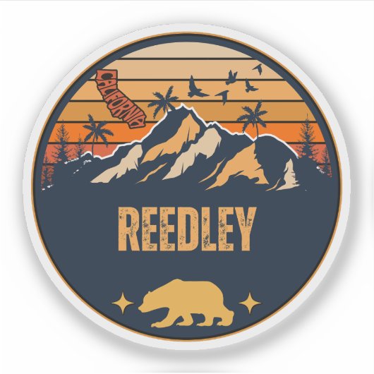 Sticker Reedley, Californie (Devant)