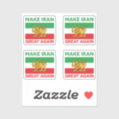 Sticker Refaire grande l'Iran Perse II (Feuille)
