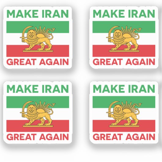 Sticker Refaire grande l'Iran Perse II (Recto)