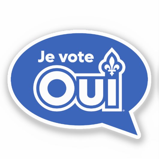 Sticker Référendum OUI-Québec (Recto)