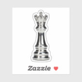 Sticker Reflet Queen Chess Piece (Feuille)