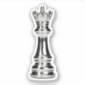 Sticker Reflet Queen Chess Piece (Devant)