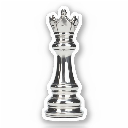 Sticker Reflet Queen Chess Piece (Devant)