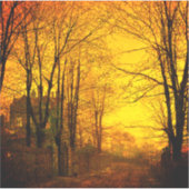 Sticker Reflets d'octobre de John Atkinson Grimshaw (Devant)