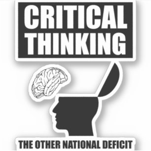 Sticker Réflexion critique sur l'autre déficit national