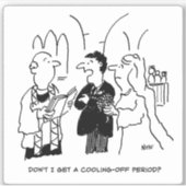 Sticker Refroidissement du dessin Mariage d'époque. (Devant)