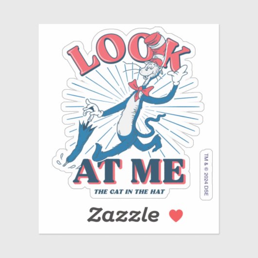 Sticker Regarde-Moi Chat Dans Le Casquette (Feuille)